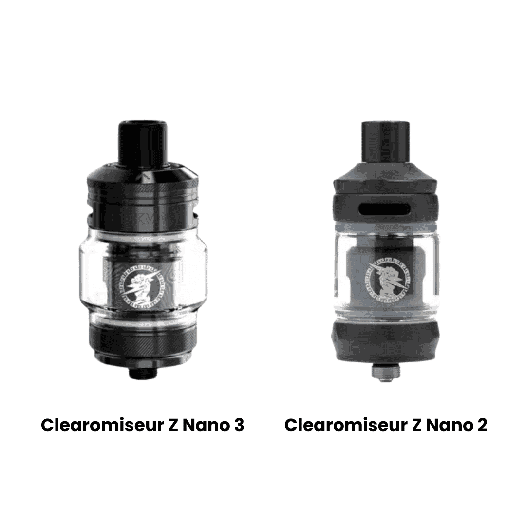 Comparatif Clearomiseur Z Nano 3 et Z Nano 2 GeekVape